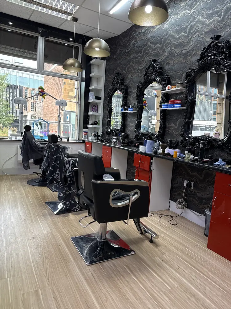 Mirror stations inside Adam Turkish Barber
